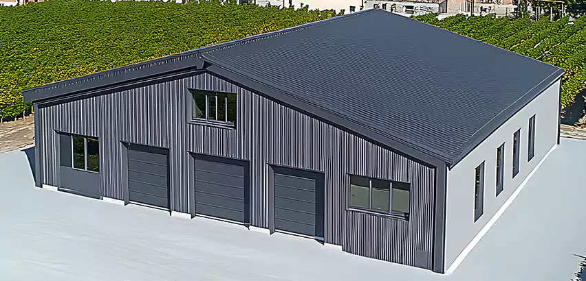 Corrugated Garage Roof Repair in Palatine