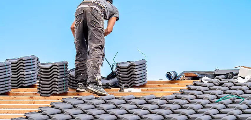 Replacing Tile Roof Underlayment in Palatine
